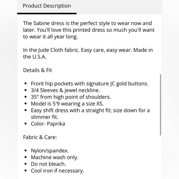 LN Jude Connally Sabine Geo Gircle Paprika Gold Button 3/4 Sleeve Mini Dress. XS - Picture 14 of 15